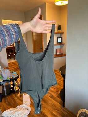 Skims Green/Grey Body Suit